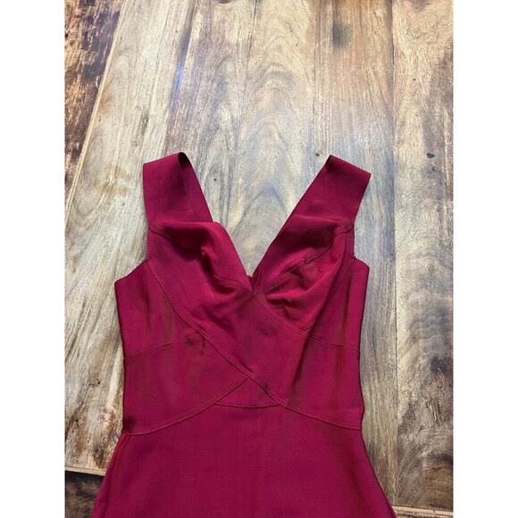 House Of London Women's Pink Ginevra Wine Cross Front Bandage Dress Size Medium - Picture 5 of 7